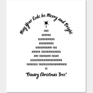 Binary Christmas Tree Posters and Art